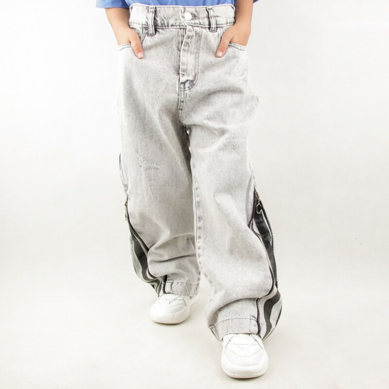 شلوار بچه گانه پاچه زیپ دار mark