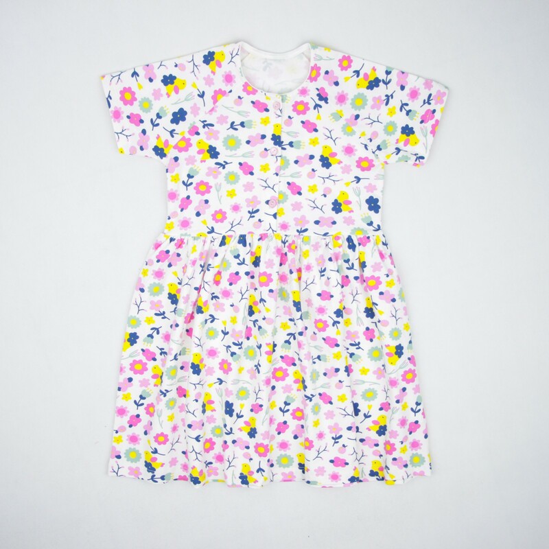 سارافون دخترانه طرح گل