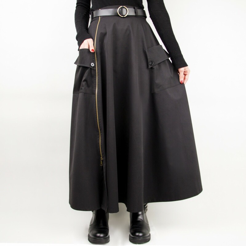 دامن زنانه کتان NIZEL