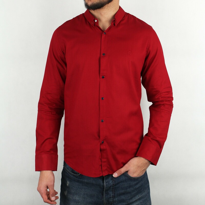 پیراهن مردانه قرمز  PLUSNINETY