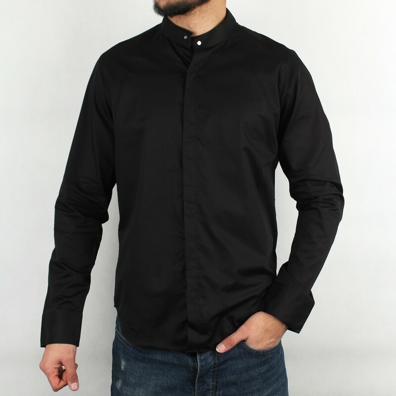 پیراهن یقه گرد مردانه 90+