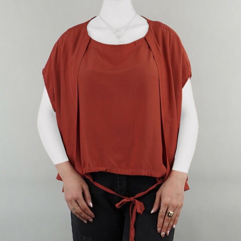 شومیز زنانه بدون آستین دوتیکه