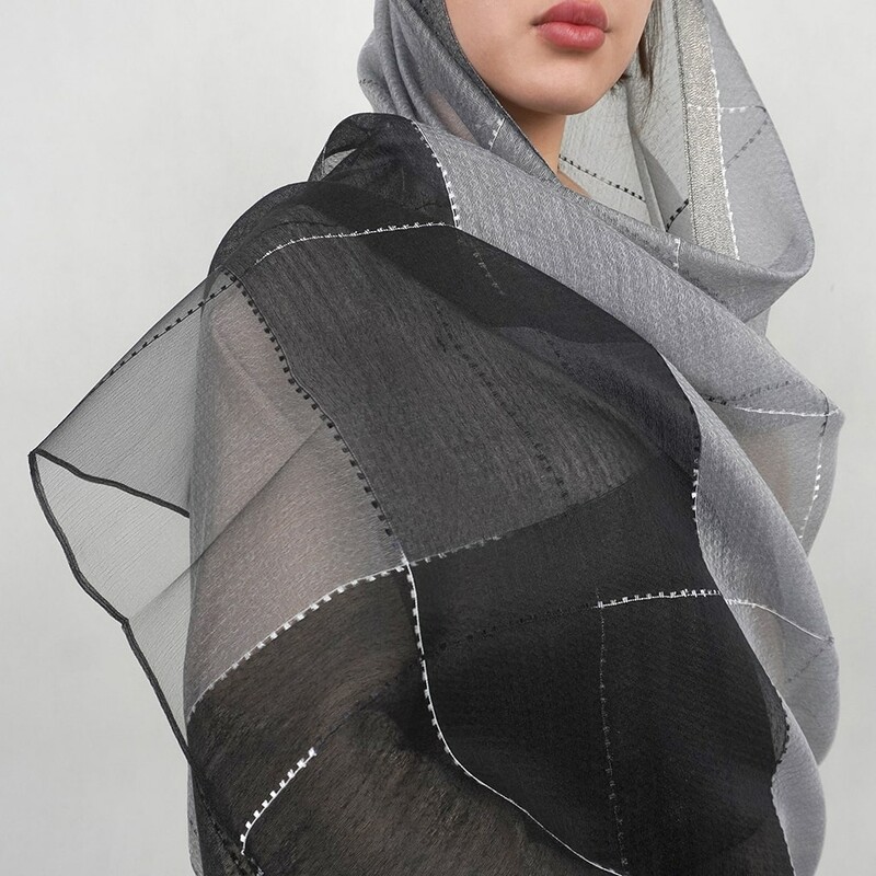 شال زنانه چهارخانه درشت