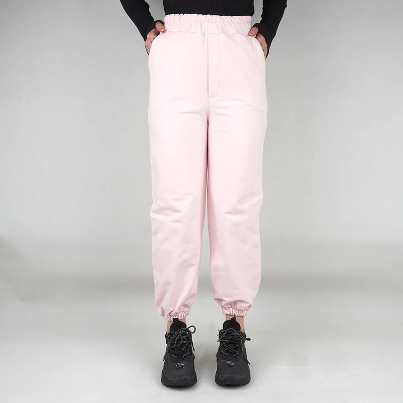 شلوار زنانه ساده کمر و دم پا کش