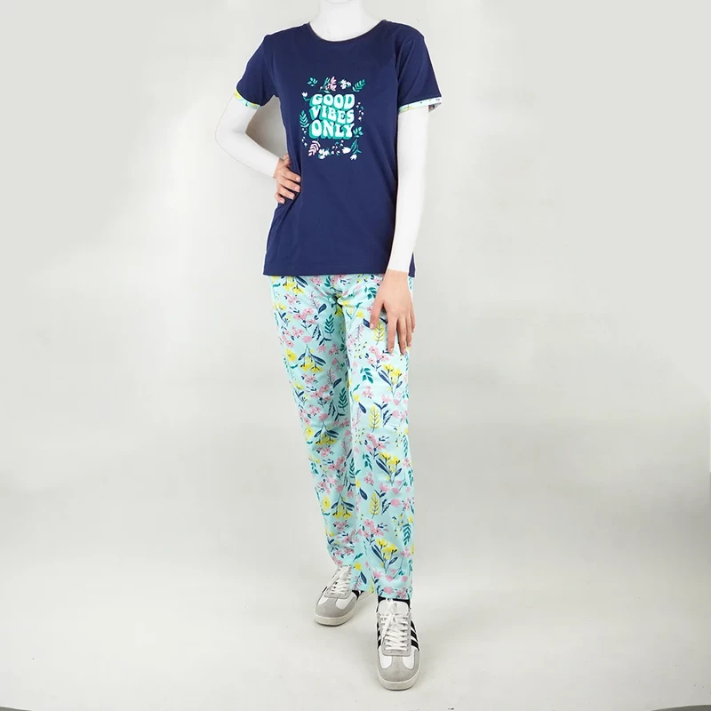 ست زنانه خانگی تیشرت و شلوار