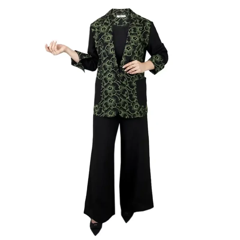 کت و شلوار گل دوزی18263