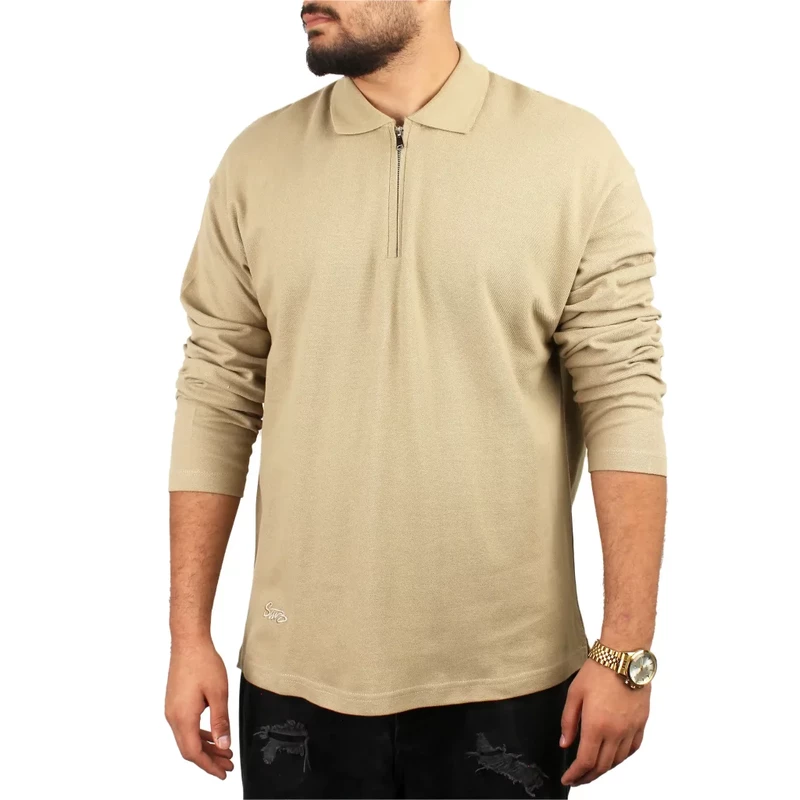 تیشرت نیم زیپ مردانه ورناس