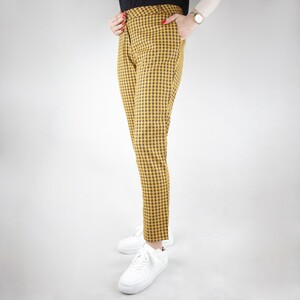 شلوار زنانه چهار خونه درشت میس پوم