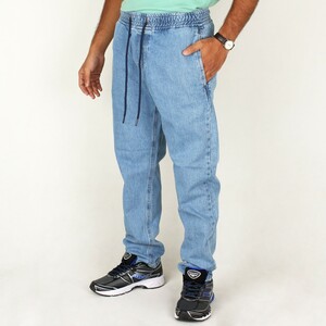 شلوار اسلش کمر کش آبی مردانه DIESEL