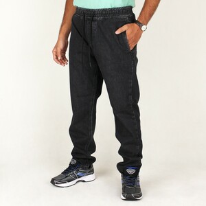 شلوار اسلش کمر کش ذغالی مردانه  DIESEL