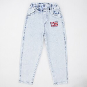 شلوار بچه گانه جین استیکر دار یخی MARK