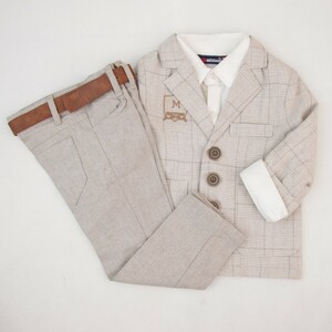 ست سه تیکه کت شلوار و پیراهن پسرانه برند MIX BABI