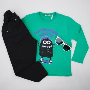 بلوز پسرانه طرح دار برند koton