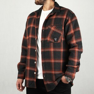 پیراهن مردانه چهار خونه پشمی