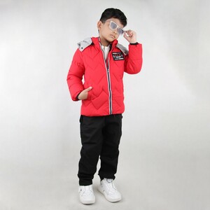 کاپشن بچه گانه قرمز ای ام دینگ