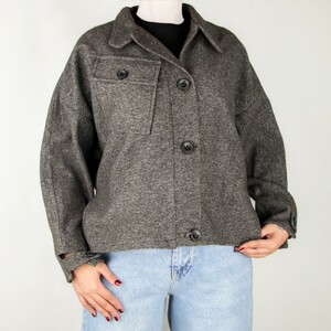 کت زنانه پشمی پترن نیزل