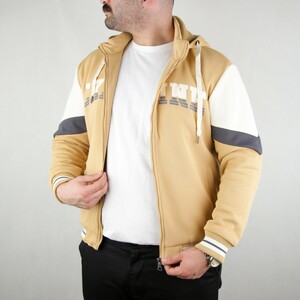 سویشرت مردانه کلاه دار طرح CK LINE