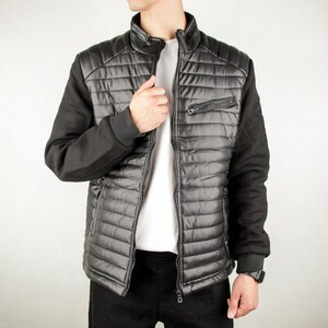 کاپشن مردانه چرم صنعتی madifadi