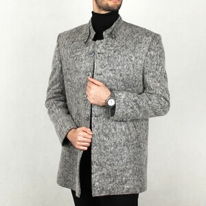 پالتو مردانه دو جیب یقه ایستاده