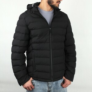 کاپشن مردانه کلاه دار ‌دوخت پفی