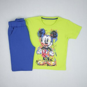 ست دخترانه تیشرت شلوار طرح میکی موز