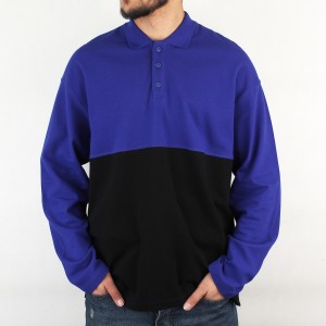 بلوز مردانه یقه دار دو رنگ سایز بزرگ