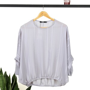 شومیز زنانه آستین آزاد پایین کش ZARA