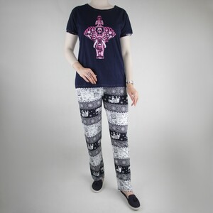 تیشرت و شلوار زنانه امیسا طرح فیل