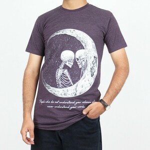 تیشرت اسکلت لاو با ماه مردانه