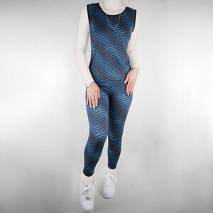 ست زنانه بلوز و شلوار ورزشی  آبی