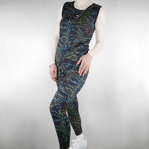 ست بلوز و شلوار ورزشی زنانه سبز و زرد