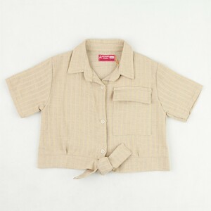 شومیز دخترانه طرح راه راه  لینن