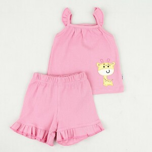 ست تاپ و شلوارک  طرح زرافه