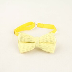 پاپیون مردانه زرد کم رنگ