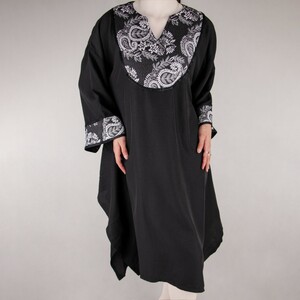 کفتان زنانه یقه هفتی طرح بته جقه