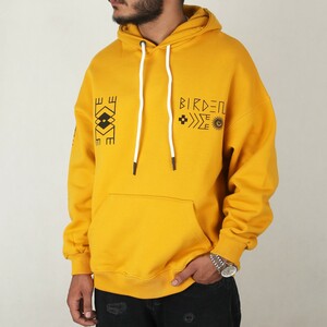 هودی مردانه قواره دار طرح BIRDEN