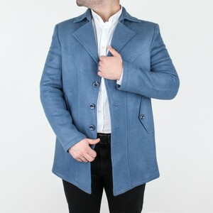 پالتو مردانه فوتر صابری سه دکمه