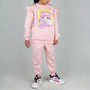 ست دخترانه نوشته دار طرح happy