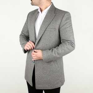 پالتو مردانه فوتر CEMDEN خاکستری