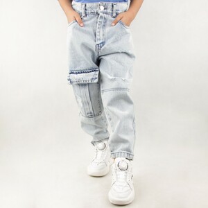 شلوار بچه گانه زانو جیب دار mark