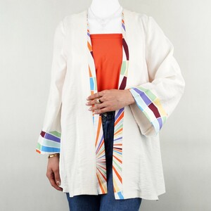 مانتو زنانه جلو باز نیزل کرم