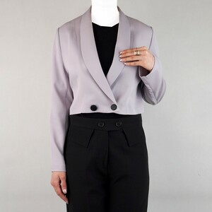 کت کراپ زنانه دو دکمه نیزل