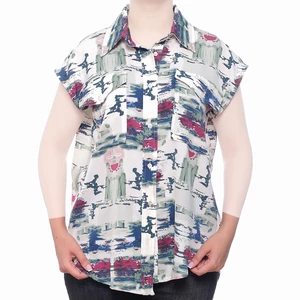 شومیز حلقه ای کلیون طرح دار