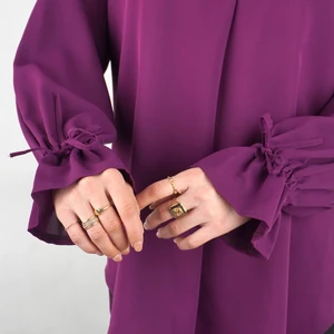 شومیز زنانه یقه هفت بنفش