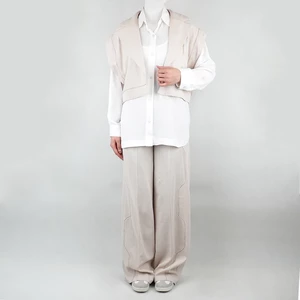 ست زنانه سه تیکه شومیز, شلوار و ژیله نیزل