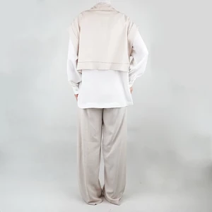 ست زنانه سه تیکه شومیز, شلوار و ژیله نیزل