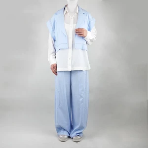 ست زنانه سه تیکه شومیز, شلوار و ژیله نیزل