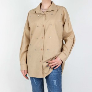 شومیز لینن زنانه برند ام تو