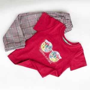 شلوار چهار خانه بچگانه