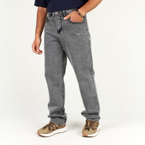 شلوار جین مردانه امیا طرح ساده راسته